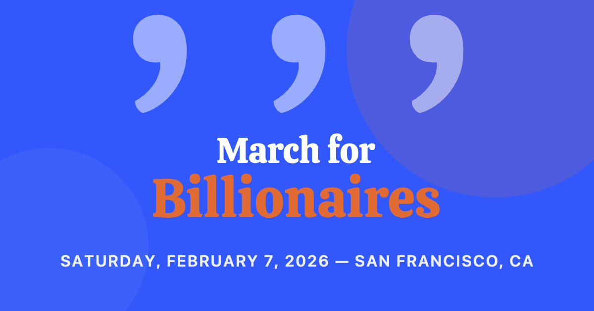 marchforbillionaires.org image